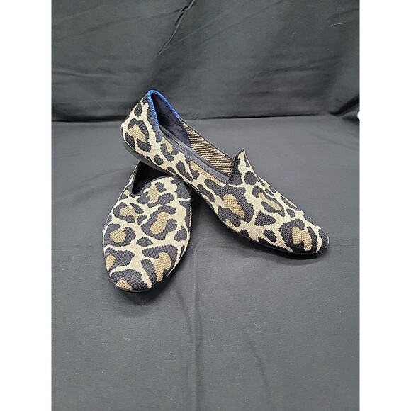 Rothy's Almond  Loafers In Desert Cat Leopard Print Size 10 - Picture 3 of 7